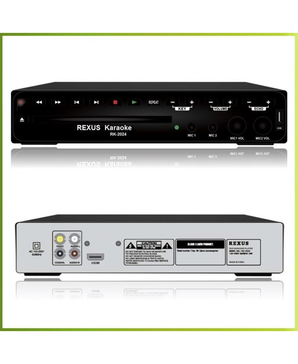 REXUS RK2024 караокеплеер, оценка исполнения, HDMI, Эхо