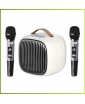Караоке колонка Madmic M-12 - два радиомикрофона, USB, Bluetooth, AUX in/out, оптический/коаксиальный вход