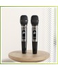 Atomic Voice M-12 - караоке колонкадва радиомикрофона, USB, Bluetooth, AUX in/out, оптический/коаксиальный вход