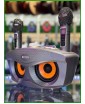 REXUS SD-306 Plus (серый) - домашняя блютус-караоке система с двумя перезаряжаемыми радиомикрофонами, изменение голоса, Bluetooth