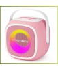 REXUS SOONBOX 5200 (Pink) - домашняя караоке-система, 20Вт, 2 радиомикрофона,  изменение голоса, Bluetooth, USB, AUX
