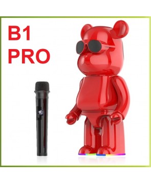 BEAR B1 PRO (Red) - беспроводная Bluetooth колонка с функцией караоке, USB, TF