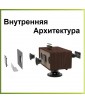 RHM RM-K222 (Brown) - мощная BT-колонка + караоке, Opt/Line, SW, ДУ, 200 Вт (RMS), дерево