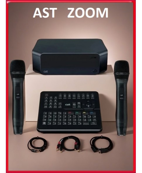 AST ZOOM - профессиональная караоке-система, более 22 000 песен, Full-HD видеокамера, профессиональная обработка голоса
