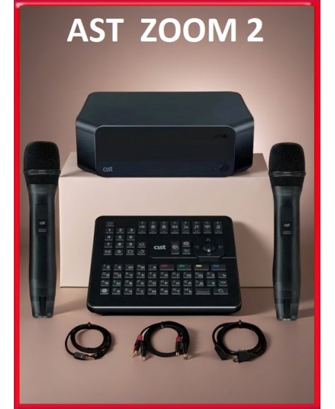 AST ZOOM 2 - профессиональная караоке-система, более 45 000 песен, Full-HD видеокамера, профессиональная обработка голоса