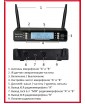 ATOMIC VOICE KM-700 PRO - беспроводная вокальная радиосистема, диапазон UHF, два ручных микрофона