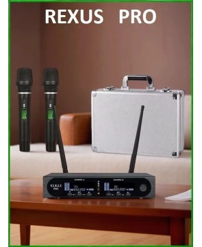 REXUS PRO - премиальная вокальная радиосистема двухканальная, диапазон UHF, "антисвист", "антишум"