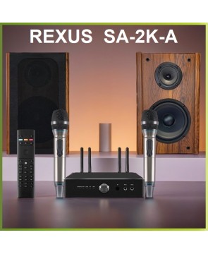 REXUS SA-2KA - караоке усилитель, акустика, он-лайн ANDROID, Bluetooth, HDMI, Optical, 300Вт, 2 радиомикрофона