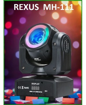 REXUS MH-111 - голова вращения, 60Вт, луч BEAM, стробоскоп, заливка
