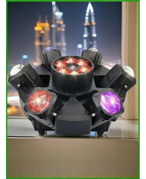 REXUS MH-227 "Chandelier" - голова вращения, лучи BEAM 6*30Вт (RGBW), BeeEye эффект 6*10В REXUS MH-227 "Chandelier" - голова вращения, лучи BEAM 6*30Вт (RGBW), BeeEye эффект 6*10В