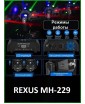 REXUS MH-229 "Variety" - голова вращения, средний куб, лучи BEAM (12шт), 4 линейных эффекта, лазер 2 цвета, 4 паттерна