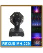 REXUS MH-229 "Variety" - голова вращения, средний куб, лучи BEAM (12шт), 4 линейных эффекта, лазер 2 цвета, 4 паттерна