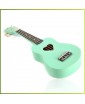 BELUCCI B21-11 "Light Green Heart" - укулеле сопрано, гавайская гитара, струны нейлон