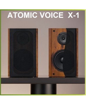 ATOMIC VOICE X-1 (Wood) - полочная акустика, 2шт, пассивная, 2 х 150 Вт, антирезонансный корпус, MDF