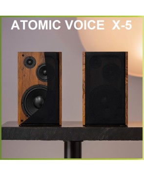 ATOMIC VOICE X-5 (Wood) - полочная акустика, 2 шт, пассивная, 2 х 150 Вт, антирезонансный корпус, MDF