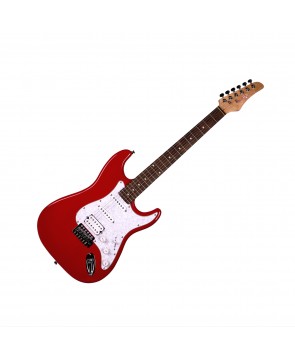 REDHILL STM200/RD - электрогитара, Stratocaster, 1V/2T/3P, S-S-H, тополь/клен, цвет красный