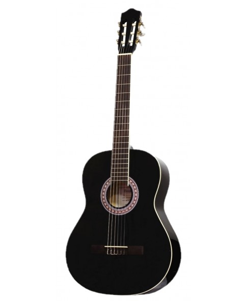 BARCELONA CG36BK 3/4 - классическая гитара, 3/4, цвет чёрный глянцевый