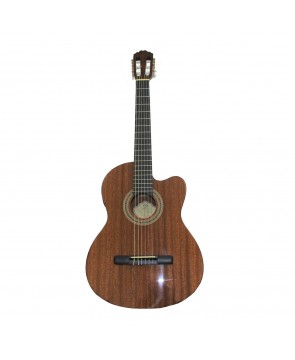 SAMICK CN-1CE/N - классическая гитара с подключением,с вырезом, 4/4, красное дерево, цвет натуральны