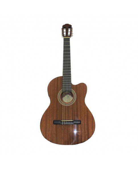 SAMICK CN-1CE/N - классическая гитара с подключением,с вырезом, 4/4, красное дерево, цвет натуральны