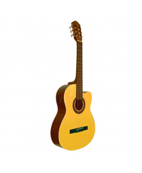 SAMICK CNG-2CE/N - классическая гитара 4/4 с подключением, корпус cutaway, ель, цвет натуральный