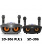 SDRD SD 306 Plus (золотой) - домашняя блютус-караоке система с двумя перезаряжаемыми радиомикрофонами, изменение голоса, Bluetooth