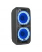 ELTRONIC 20-07 "DANCE BOX 200" - акустическая аккумуляторная колонка Bluetooth, USB, караоке, световая LED панель "ACTIVE RING", 2 радиомикрофона, 2х8" динамики, 300 Вт