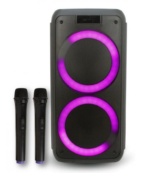 ELTRONIC 20-12 "DANCE BOX 200" - аккумуляторная акустическая колонка USB, Bluetooth, TWS, караоке, световая LED панель "ACTIVE RING", микрофон, 300 Вт