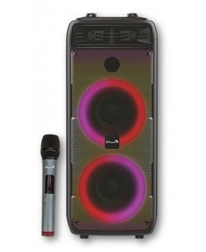 ELTRONIC 20-31 «FIRE BOX 400» – беспроводная автономная аккумуляторная колонка, караоке, Bluetooth, USB, FM, TWS, 400 Вт (PMPO), RGB LED панель