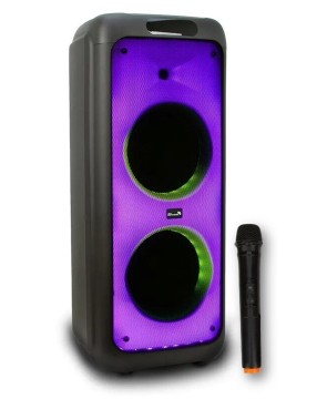 ELTRONIC 20-50 "FIRE BOX 1200" - беспроводная автономная аккумуляторная колонка, караоке, Bluetooth, USB, FM, TWS, 1200 Вт, "Fire Wall" LED панель