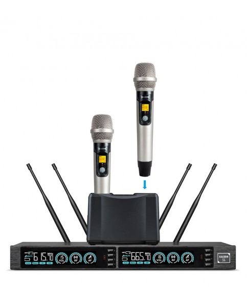 EALSEM S6 - перезаряжаемая беспроводная радиосистема с зарядной подставкой для микрофонов