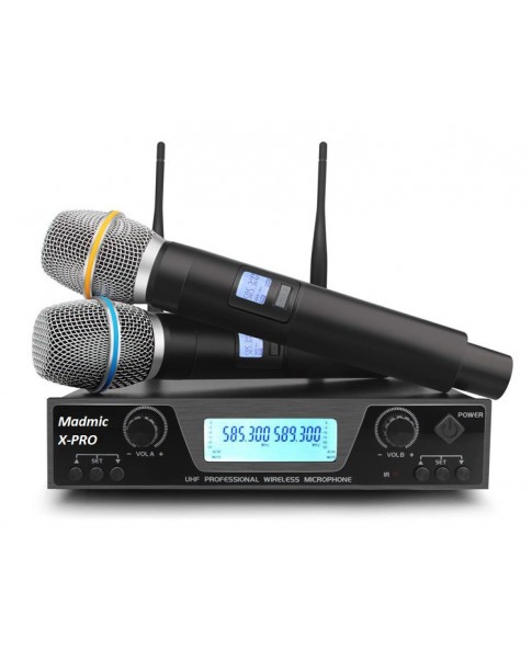 MADMIC "X-PRO" - профессиональная вокальная радиосистема. 2 высококачественных ручных микрофона, сменные частоты