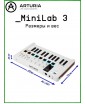 MIDI клавиатура Arturia MiniLAB 3 (White Edition)