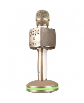 Madsound Y15S GOLD (золотой) - аккумуляторный блютуз микрофон с док станцией нового поколения