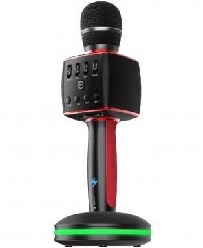 Madsound Y15S BLACK (черный) - аккумуляторный блютуз микрофон с док станцией нового поколения