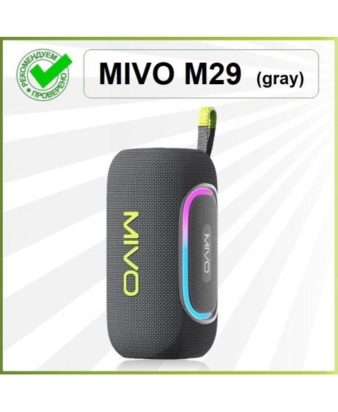 MIVO M29 BLACK - портативная Bluetooth колонка, IPX6, USB, 60Вт