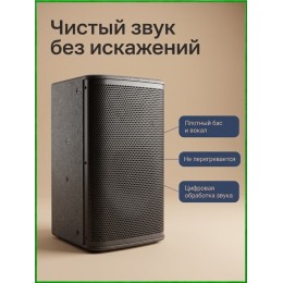 AST-308A - активная (200 Вт) 8" двухполосная акустическая система с цифровым аудиопроцессором и усилителем класса D