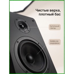 AST-SM6A - комплект из двух активных акустических систем с усилителем класса А и мощностью до 130 Вт каждая