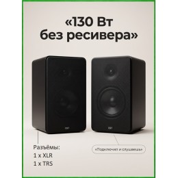 AST-SM6A - комплект из двух активных акустических систем с усилителем класса А и мощностью до 130 Вт каждая