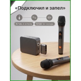 JBL Wireless Microphone Set - набор беспроводных микрофонов (2шт) для караоке и колонок PartyBox