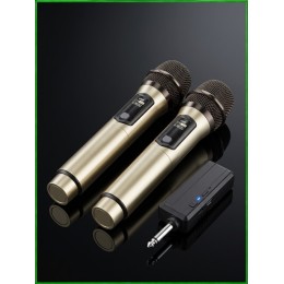 REXUS OP-108 "Audiobop" (gold) - вокальная беспроводная UHF радиосистема для колонок, вечеринок и ведущих