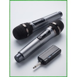 REXUS OP-108 "Audiobop" (gray) - вокальная беспроводная UHF радиосистема для колонок, вечеринок и ведущих