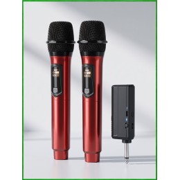 REXUS OP-108 "Audiobop" (red) - вокальная беспроводная UHF радиосистема для колонок, вечеринок и ведущих